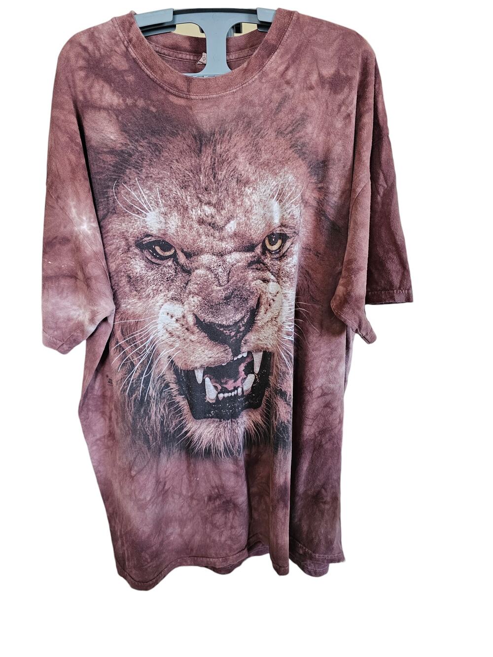 Tie Dye  Lion Graphic Short Sleeved Tee Size 2X